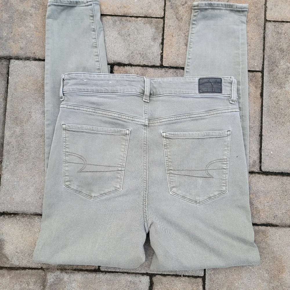 American Eagle Light Army Green Jeans 12
